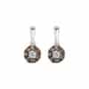 B/W Diamond  Dangler Earrings