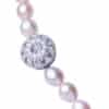 Bella Lavender Oval Pearl Necklace /Moonstone Clasp