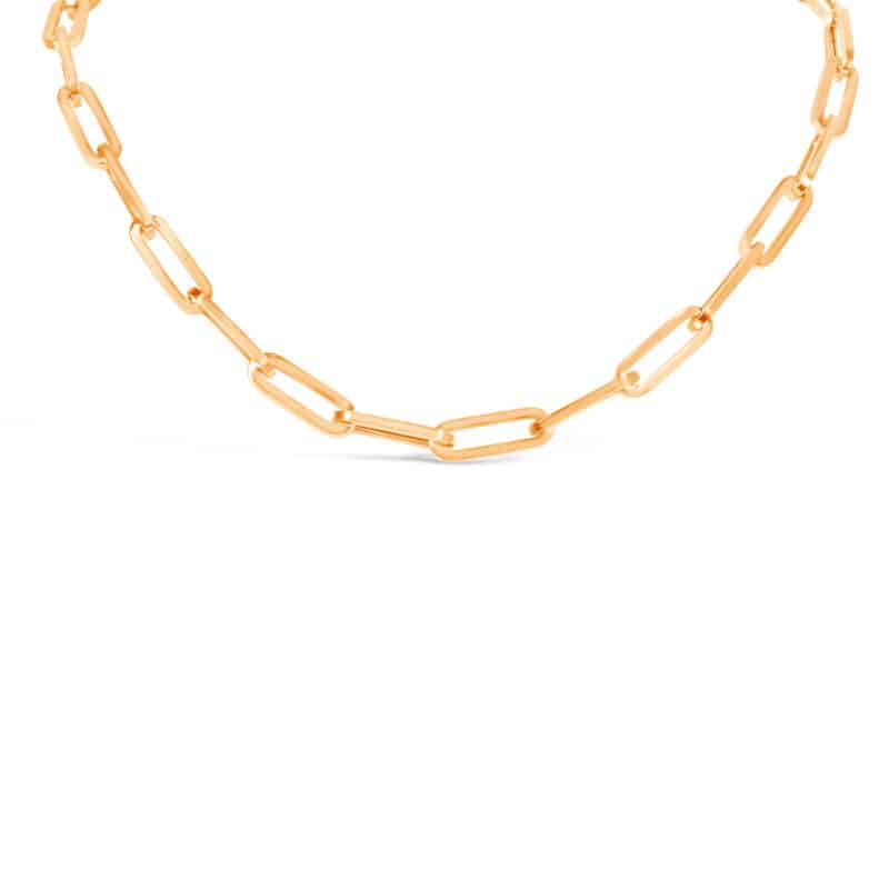 Big Paperclip Chain Necklace