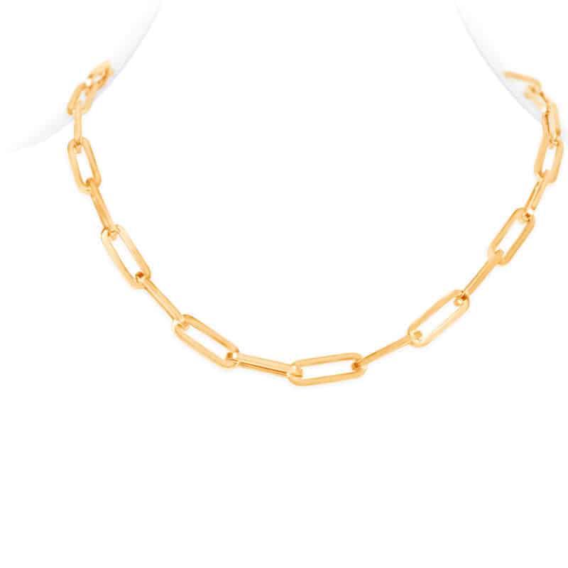 Big Paperclip Chain Necklace