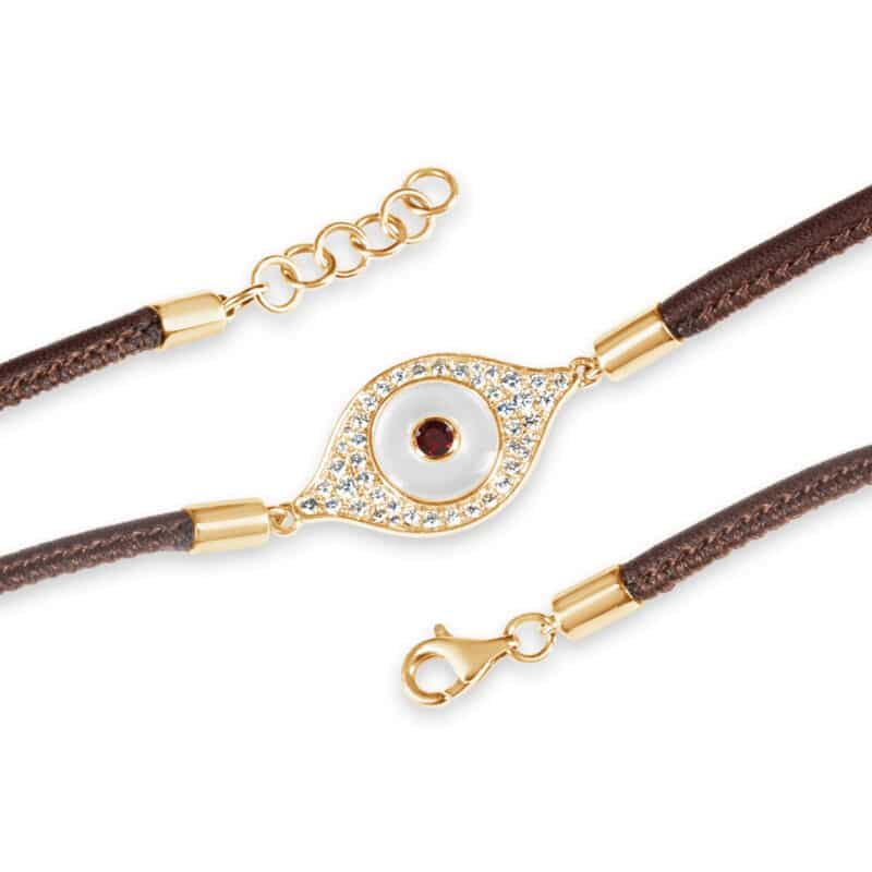 Blink Evil Eye Leather Bracelet
