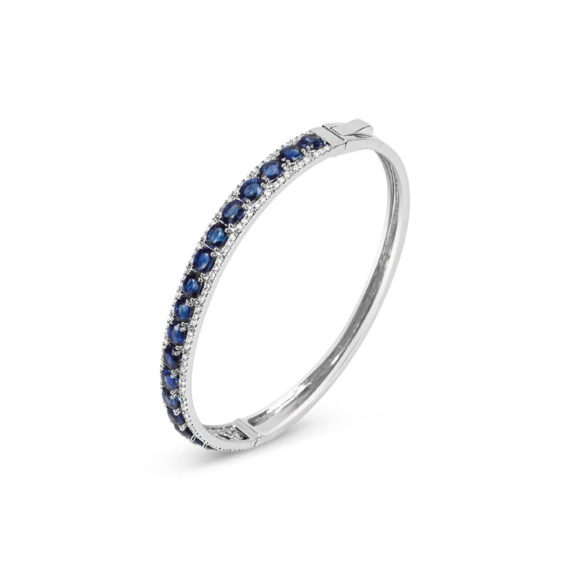 Blue Sapphire Diamond Sparkle Bracelet
