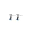 Blue Sapphire with Diamond Earring Dangler
