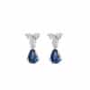 Blue Sapphire with Diamond Earring Dangler
