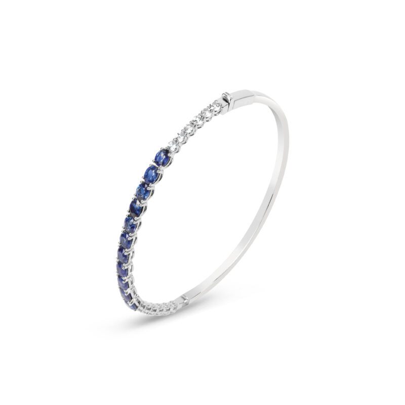 Blue & White Sapphire Sparkle Bracelet