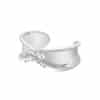 Blushing Bow Cuff Bracelet (Silver)