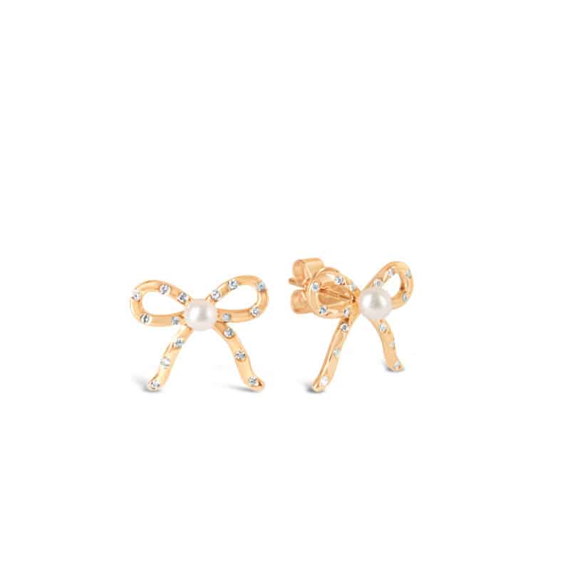 Blushing Bow  Earrings