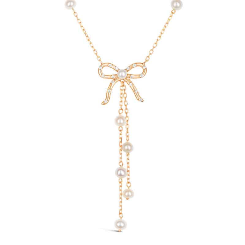 Blushing Bow Flow Necklace