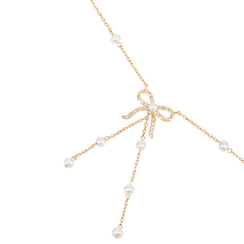Blushing Bow Flow Necklace