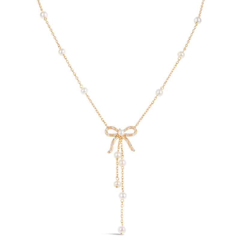 Blushing Bow Flow Necklace