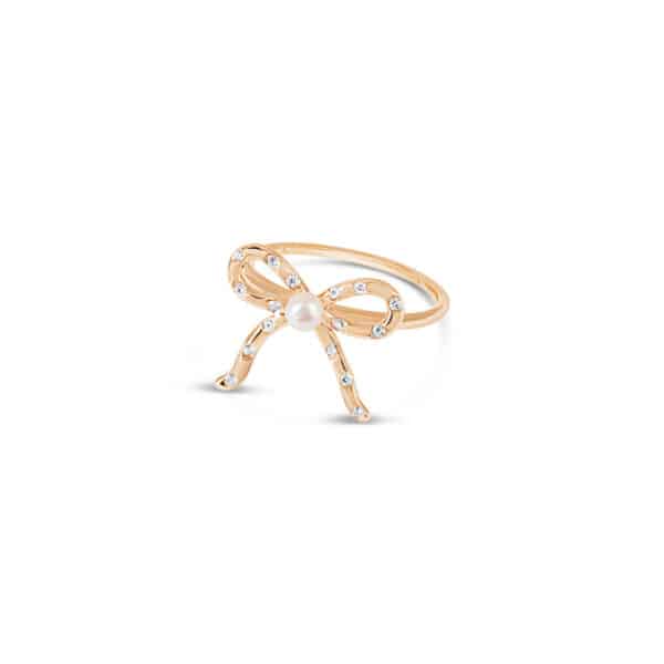 Blushing Bow Ring