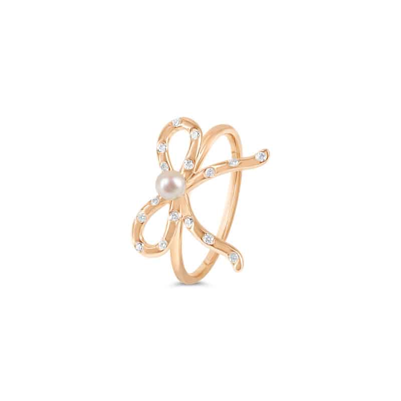 Blushing Bow Ring