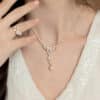 Bubbles Pearl & Diamond Necklace