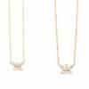 Butterfly Wings Diamond Necklace / Small size