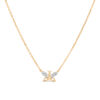 Butterfly Wings Diamond Necklace / Small size