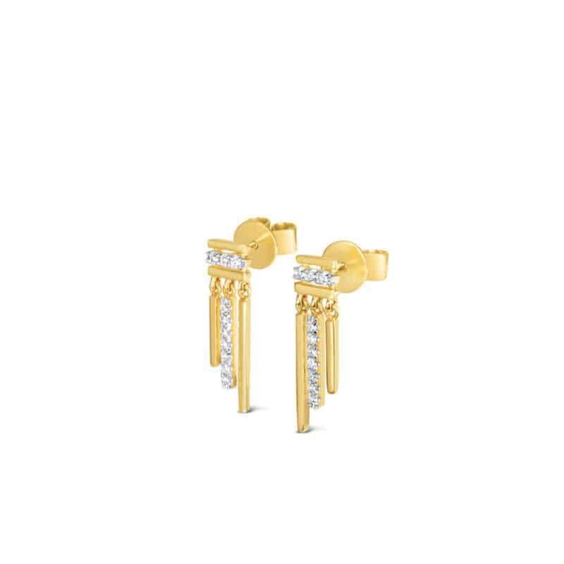 Cascade Diamond Earrings (Medium)