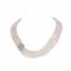Cher 3 Strands Pearl Necklace/ Round Lavender