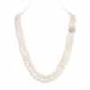 Cher 3 Strands Pearl Necklace/ Oval Lavender