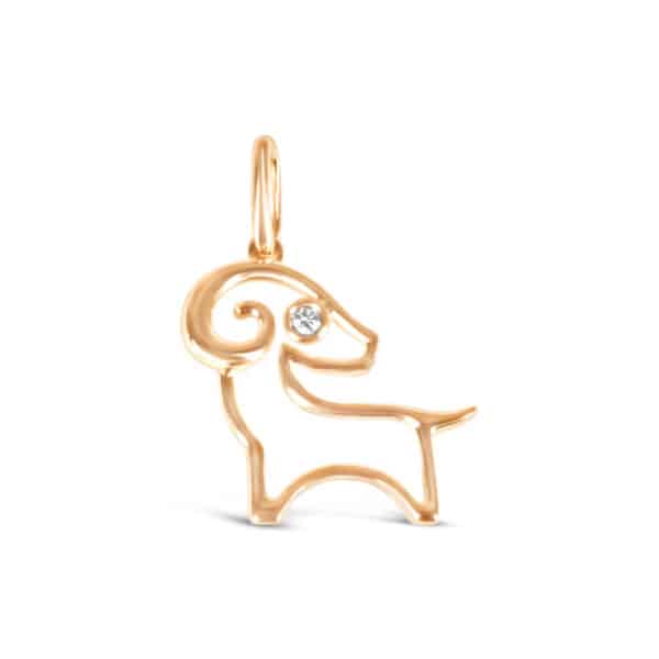 Lunar Zodiac Pendant - Goat