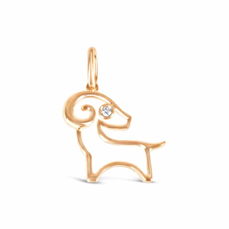 Lunar Zodiac Pendant - Goat