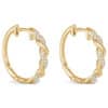 Coil Hoop with Diamond Earrings