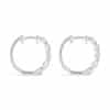 Coil Hoop with Diamond Earrings