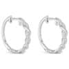 Coil Hoop with Diamond Earrings