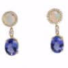 Colours Opal and Tanzanite Earrings