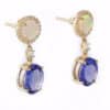 Colours Opal and Tanzanite Earrings