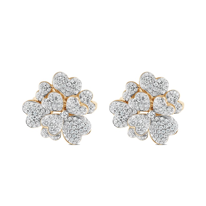 Cyclamen Diamond Earrings
