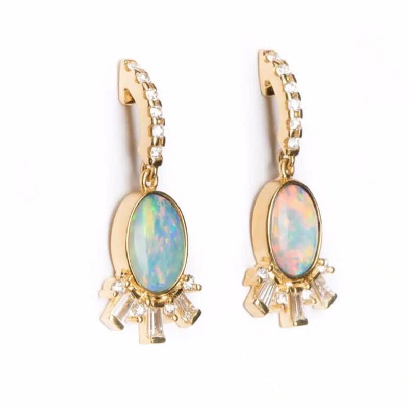 D'Tara Opal & Diamond Earrings