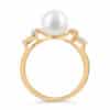 Dew Drop Pearl Diamond Ring