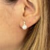 Dew Drop Pearl Diamonds Earrings