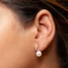 Dew Drop Pearl Diamonds Earrings