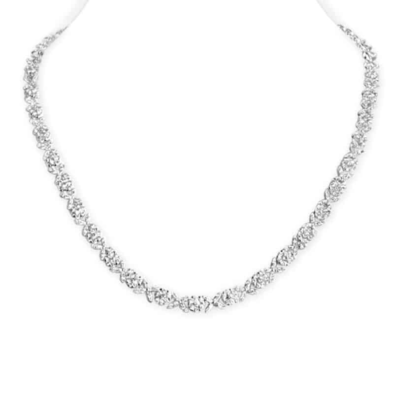 Diamond  Flower Necklace