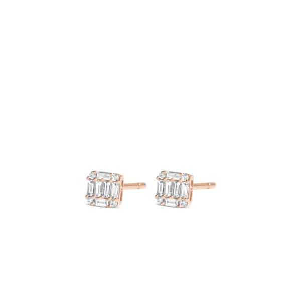 Diamond Square Single Stud
