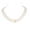Diana Double Oval Pearl Necklace (Tube Clasp)