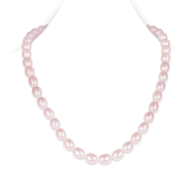 Diana Lavender Oval Pearl Necklace