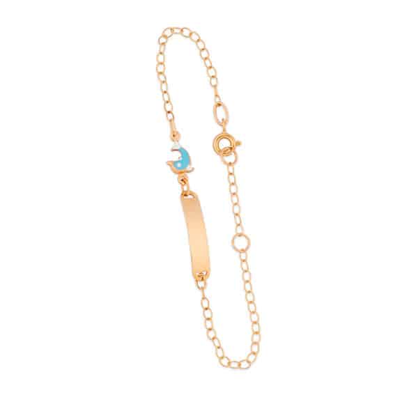 Dolphin Name Plate Bracelet (Children)