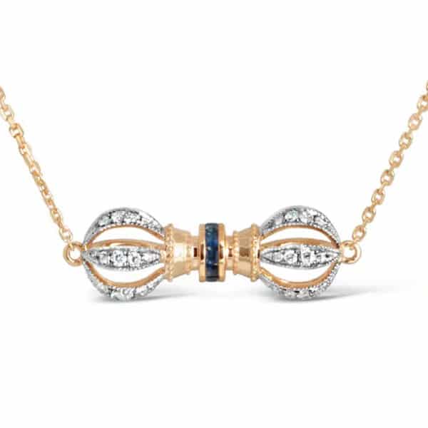 Dols Blue Sapphire Vajra Necklace