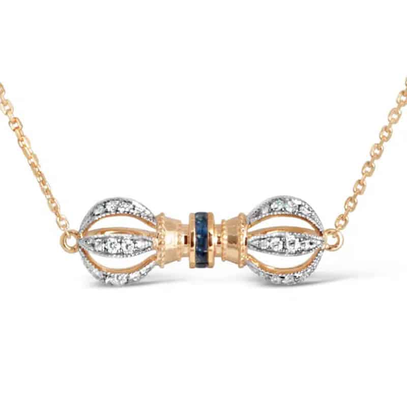Dols Blue Sapphire Vajra Necklace