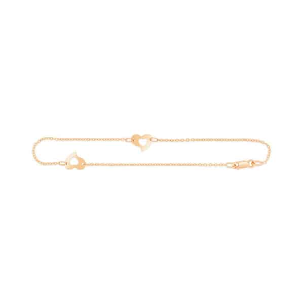 Double Heart Anklet