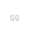 Double Pave Diamond Single Hoop