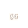 Double Pave Diamond Single Hoop
