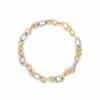 Double Tone Chunky Chain Bracelet