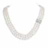 Elizabeth 3 Strands Oval Pearl Necklace