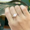 Eternity Pearl and Diamond Ring
