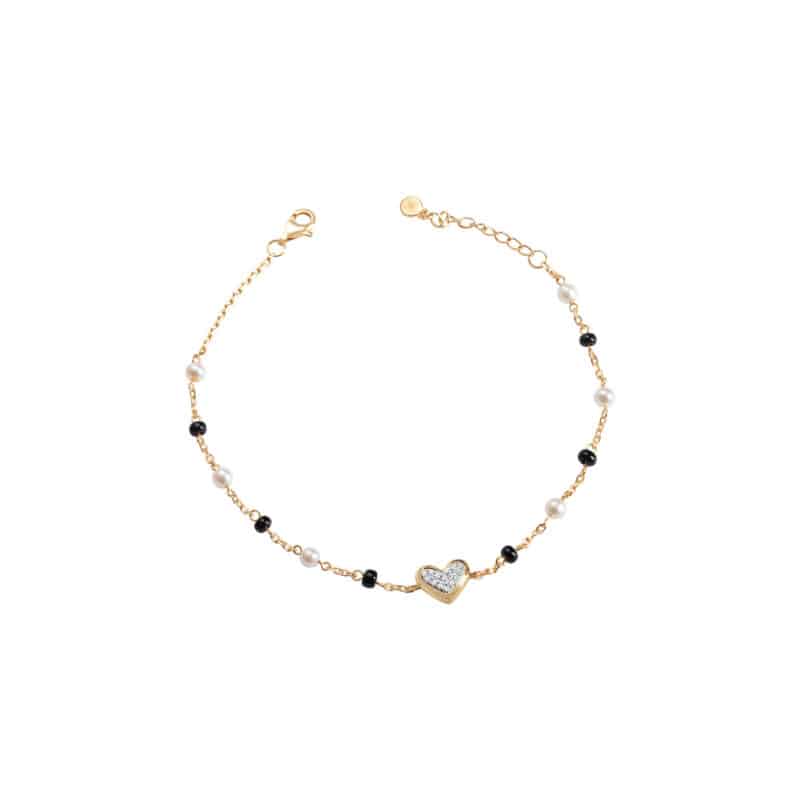 Everlasting Love Bracelets with Black Beads (Adult)