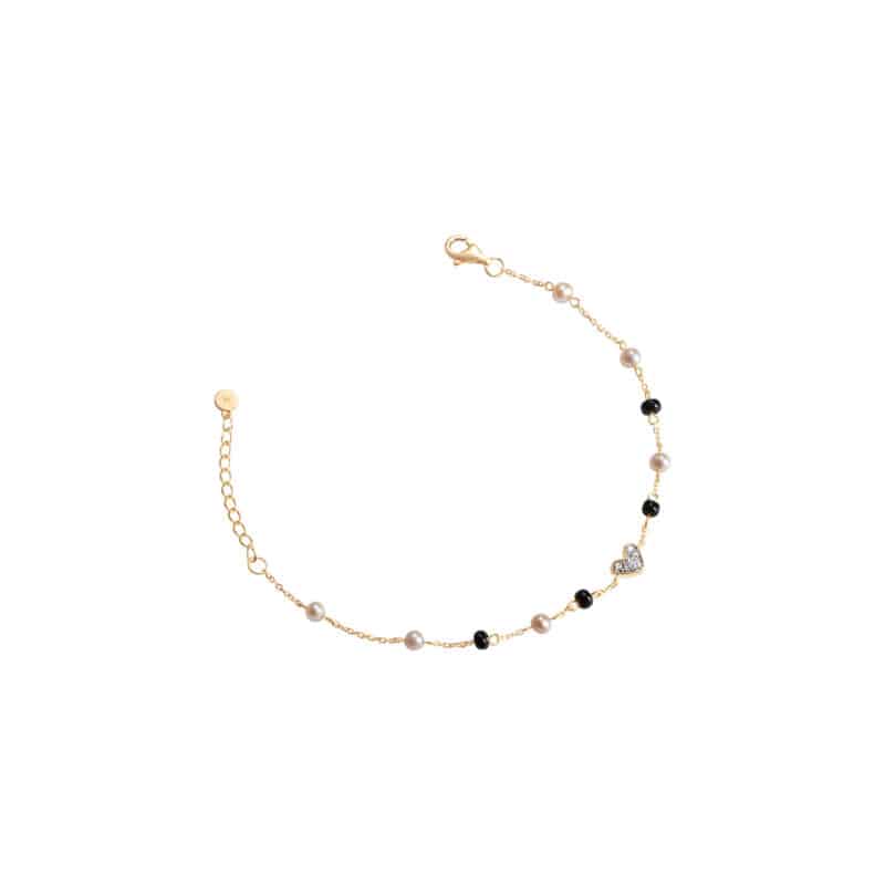 Everlasting Love Bracelets with Black Beads (Children)