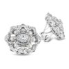 Exquisite Silver Pave Greta Pearl Earrings - KN